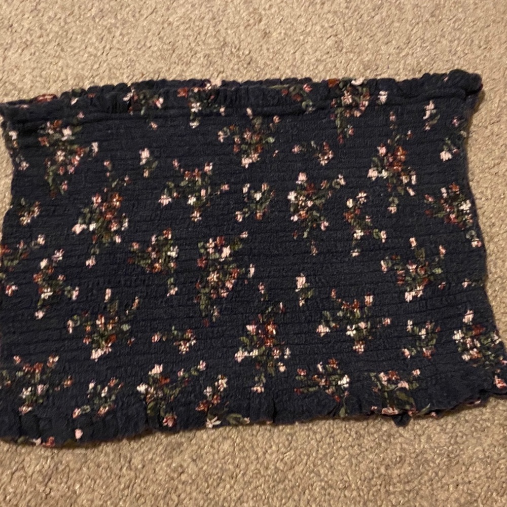 Flower Print Tube Top